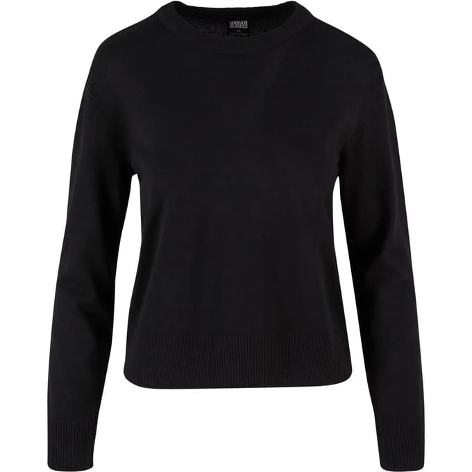 Urban Classics - Knitted Roundneck Sweater/trui - XS - Zwart