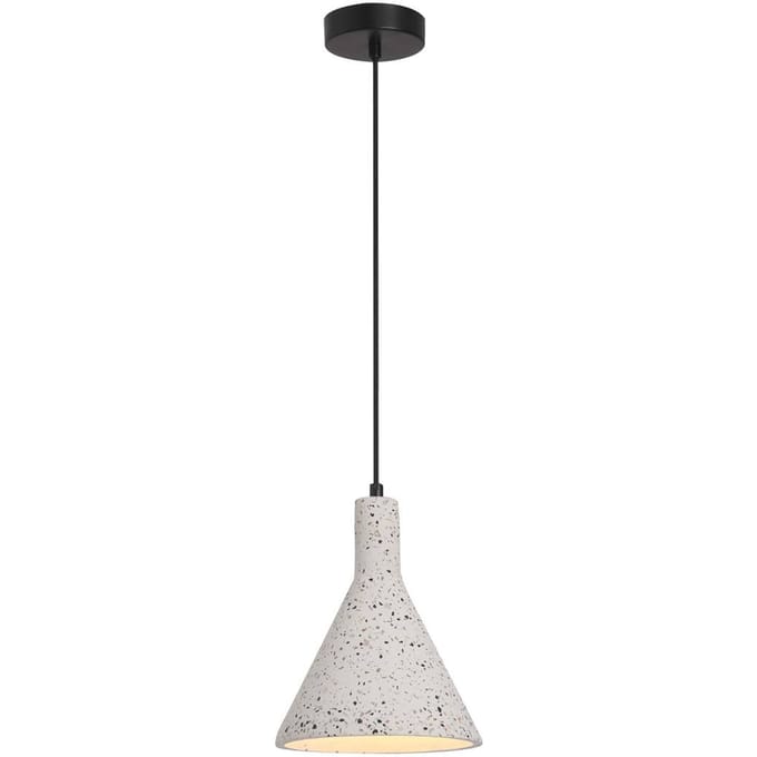 Viokef Dot hanglamp, beton, wit