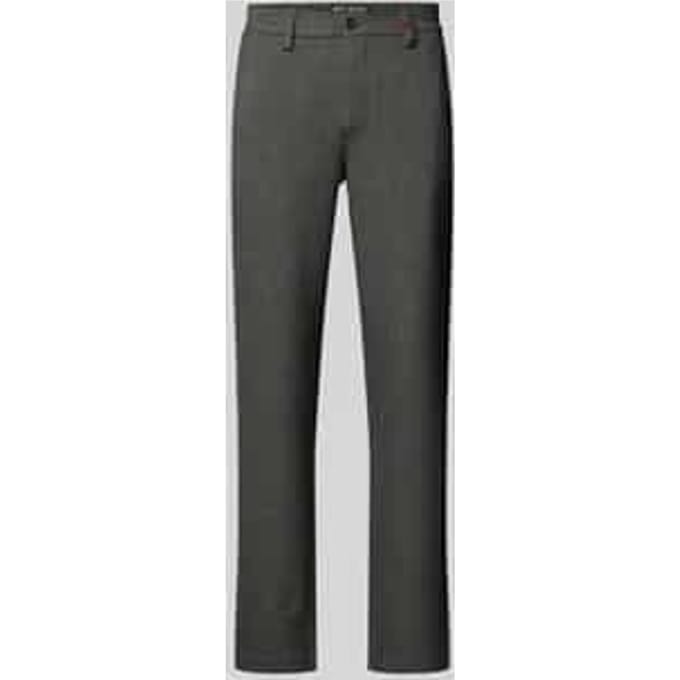 Regular fit broek met riemlussen, model 'Lennox'