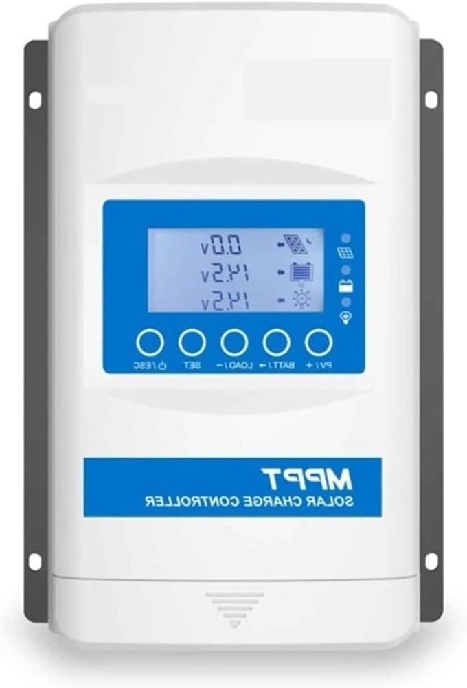 Zonne Laadregelaar - MPPT Regulator - Energie Beheer - Ingebouwde Bluetooth - 40A - Zwart