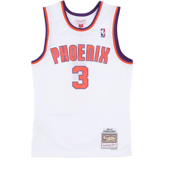 Basketbaltanktop voor heren Nba Alternate Jersey Hardwood Classics No 3 Stephon Marbury 2002-03 Phosun