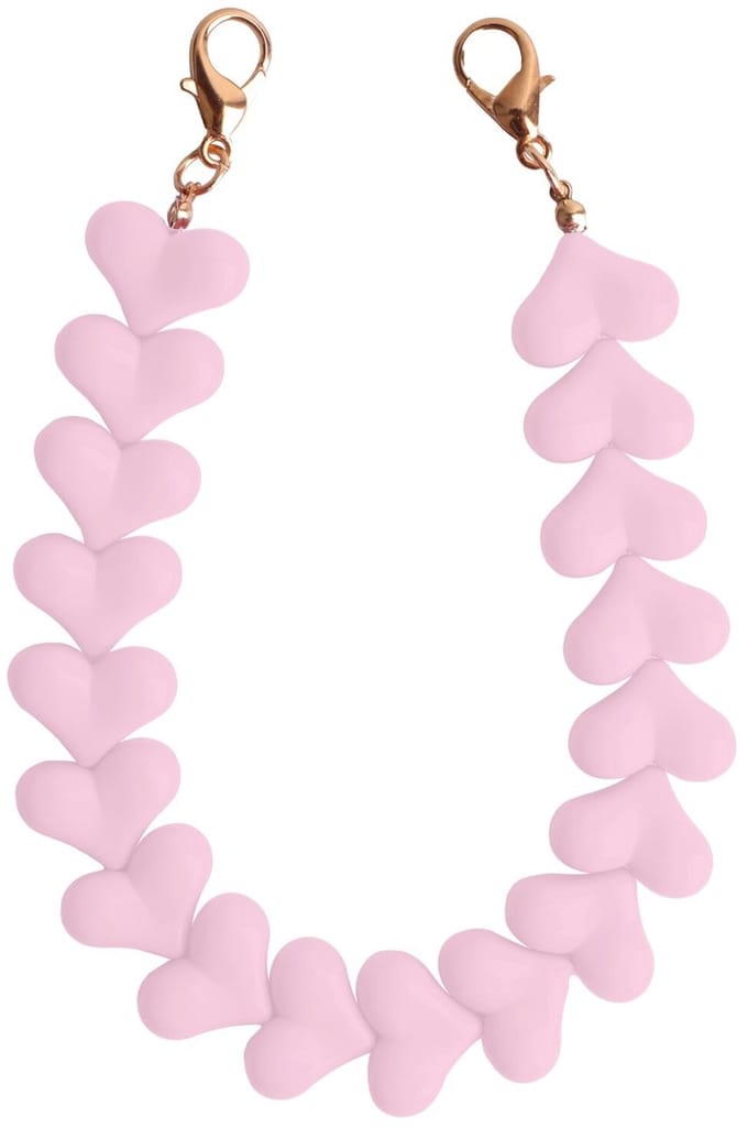 HappyCase Mykonos Universele Hartjes Armband Telefoonkoord (30CM) Roze
