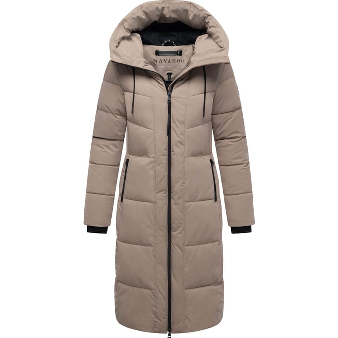 Navahoo dames wintermantel SCHOKOKUSS – elegant, warm & functioneel