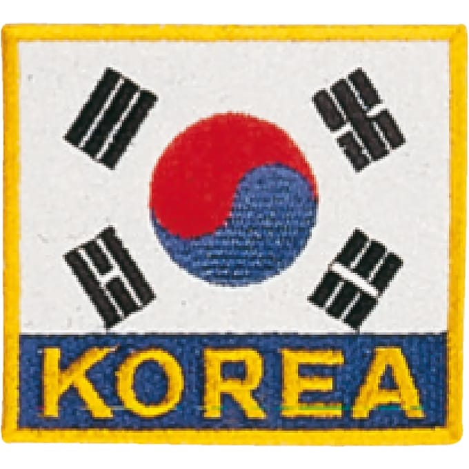 Geborduurde vlag badge corée du sud Kwon