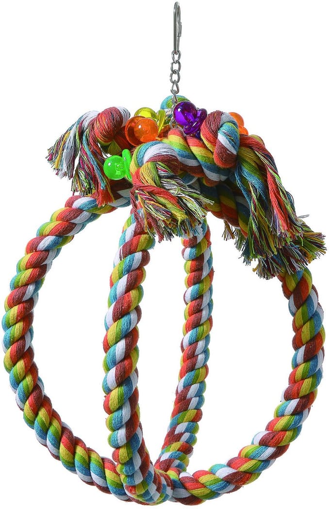 Adori Cotton Sphere - Vogelspeelgoed - 30x2 cm Multi-Color