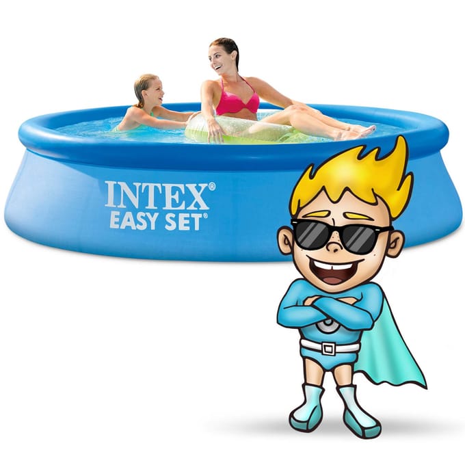 Intex Easy Set - Opblaasbaar Zwembad - 244x61 cm - Blauw - (28108NP)