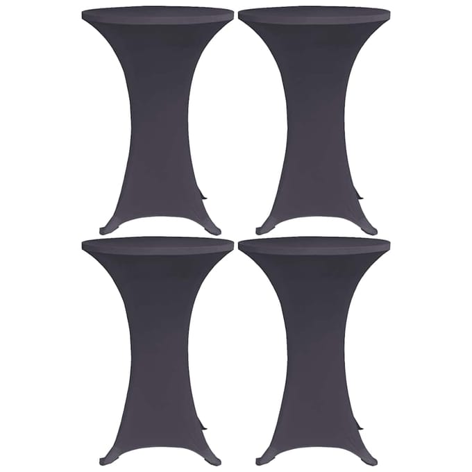 vidaXL - Tafelhoes - stretch - 4 - st - 80 - cm - antraciet