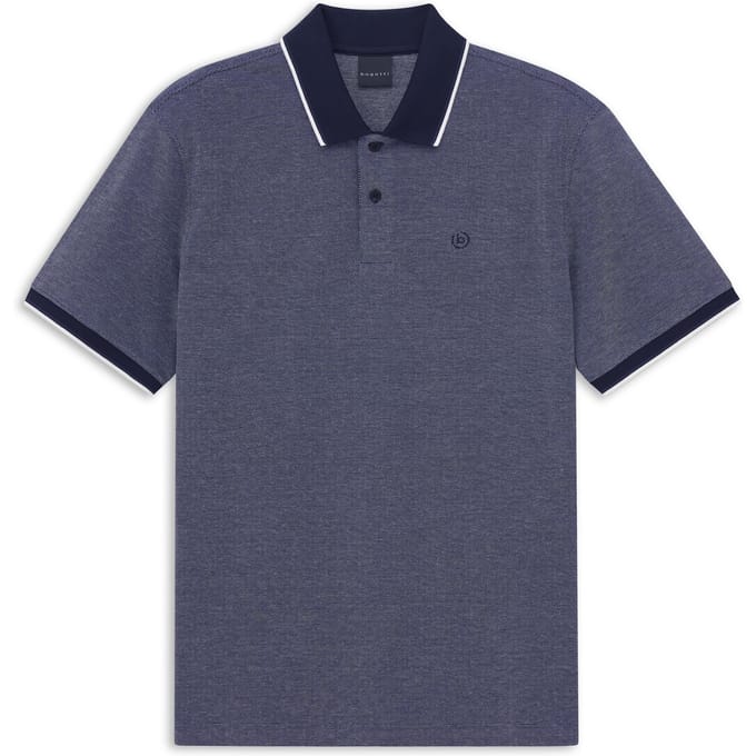 Bugatti Herren Polo shirt modern fit met subtiel borduursel