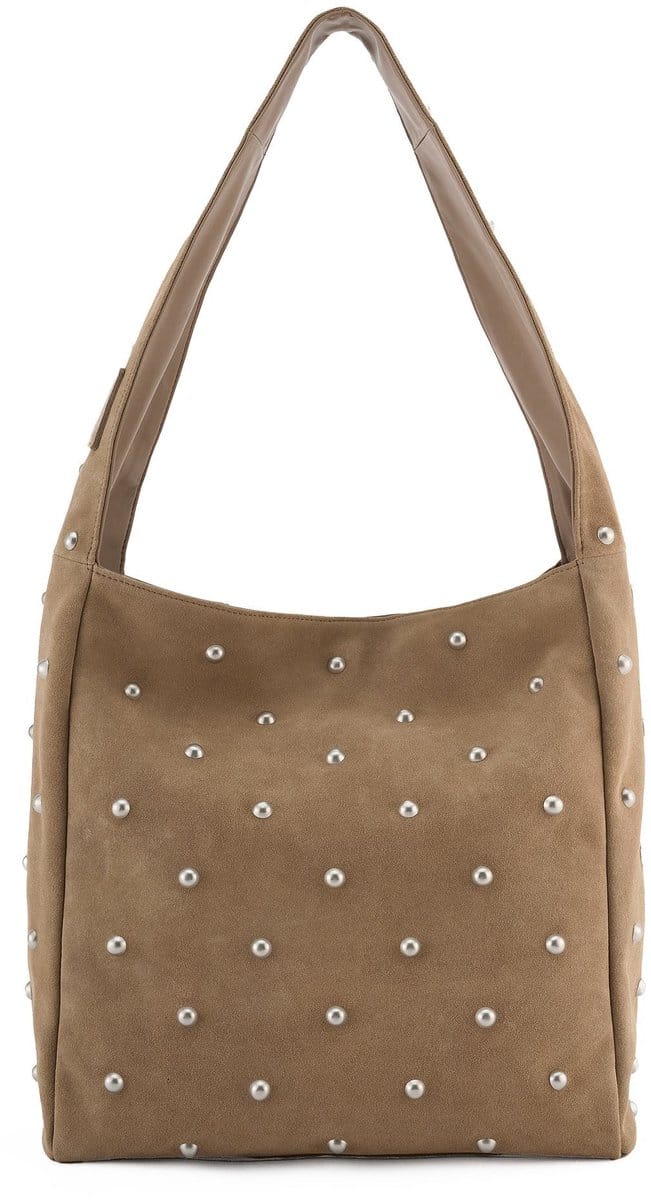 FREDsBRUDER schoudertas Endless Beads Hobo Bag Taupe
