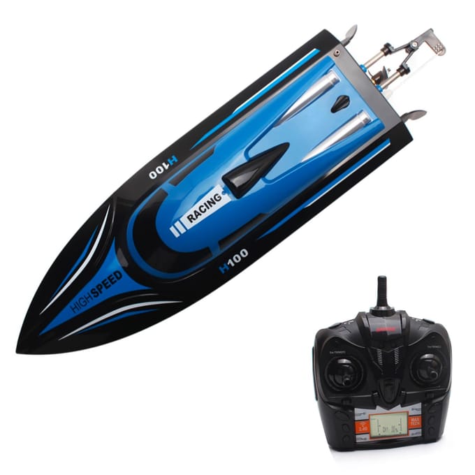 Skytech H100 2.4G afstandsbediening 180° Flip 20KM/U hoge snelheid elektrische RC-boot met laagspanningsalarmfunctie blue
