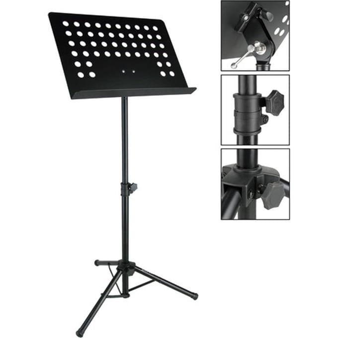 Lessenaar - Boston OMS-302 - Orkest - Metaal - Geperforeerd blad 48x35cm - Zwart
