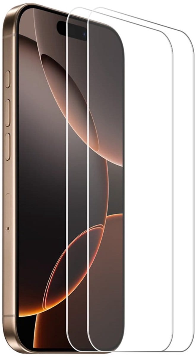 ENKAY Screen Protector - Geschikt voor iPhone 18 Pro Max / 17 Pro Max Screen Protector - ENKAY 9H Tempered Glass Duo-Pack - Transparant