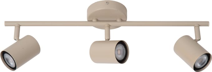 Lucide JOA - Plafondspot (Plafondlamp) - 3xGU10 (MR16) - Taupe