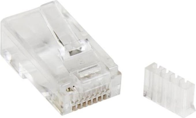 StarTech.com Cat 6 RJ45 modulaire stekker voor massieve draad - transparant - Transparent