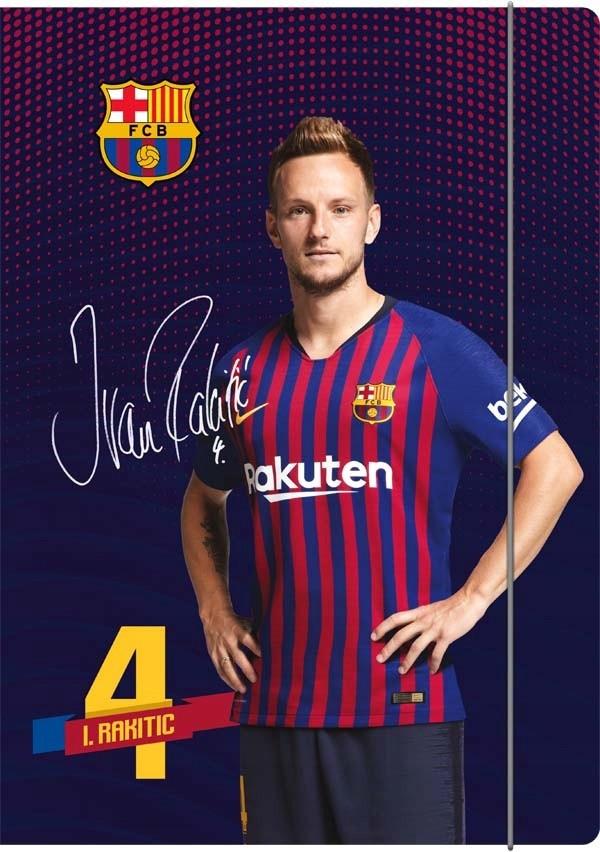 FC Barcelona-kaart A4 met elastiek - Officiële fanmerchandise