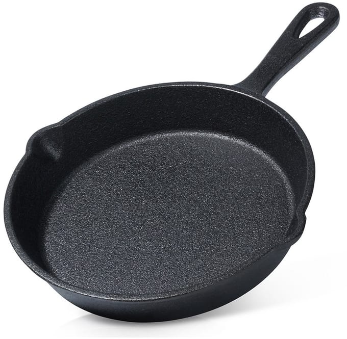 Vilde Cast Line - Gietijzeren Koekenpan - 15 cm - Zwart - Hittebestendig