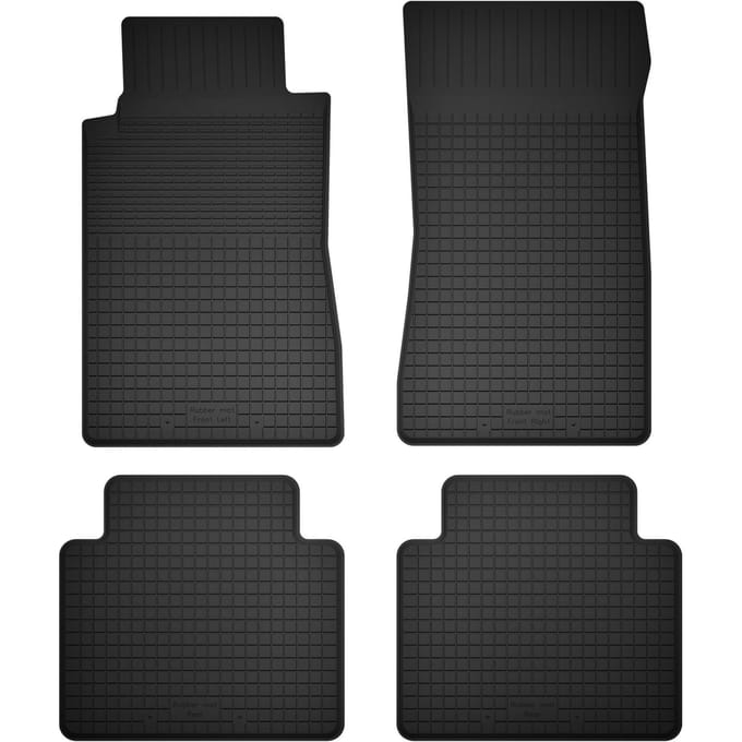 Wielganizator BasicProtect Serie - Rubber Autovloermatten - 4 Stuks - Mercedes E W210