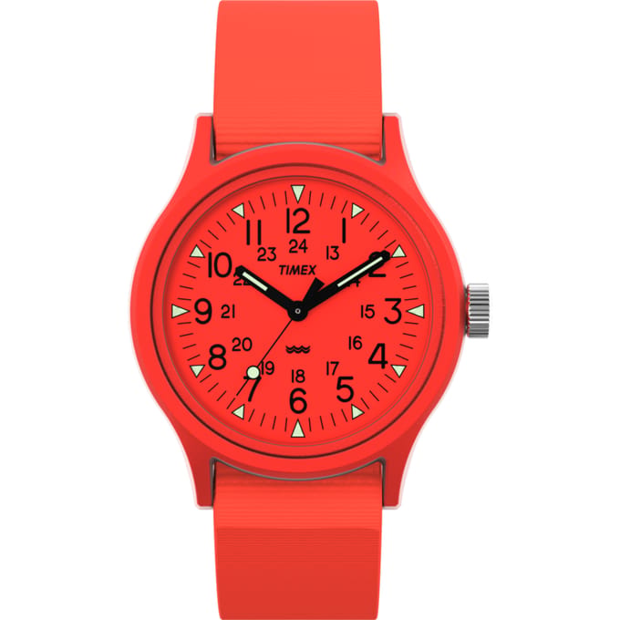 Timex MK1 TW2W91300 Horloge - Textiel - Oranje - Ø 36 mm
