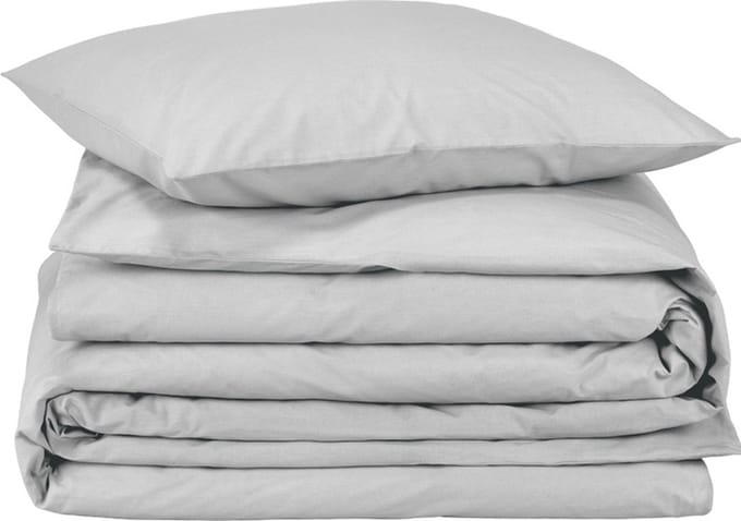 Moodit Dekbedovertrek Basil Silver - Eenpersoons - 140 x 220 cm - Katoen