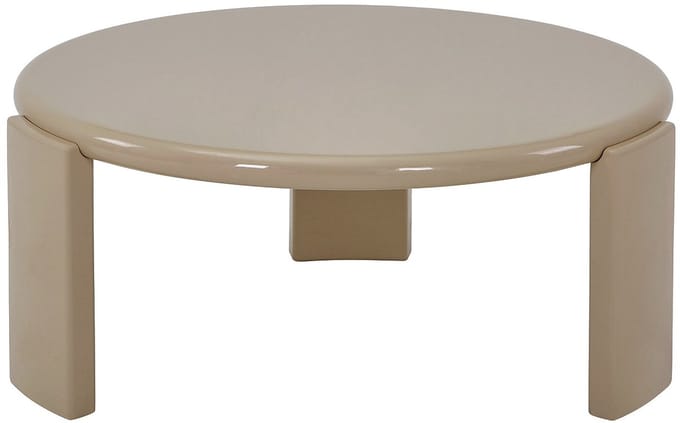 Vente-unique Salontafel in MDF - Glanzend beige - ZYRENIA