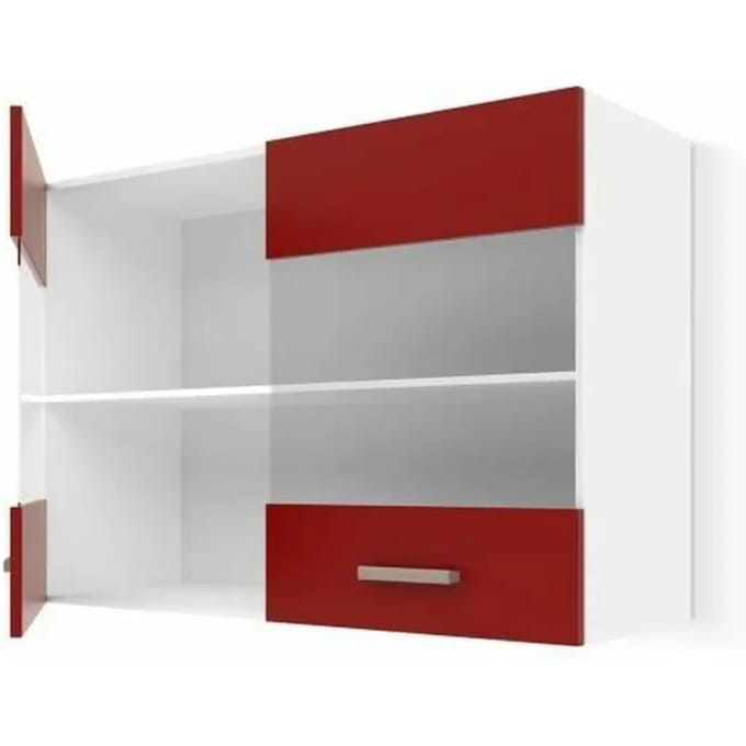 Keukenmeubilair Rood PVC Kristal Plastic Melamine 80 x 31 x 55 cm