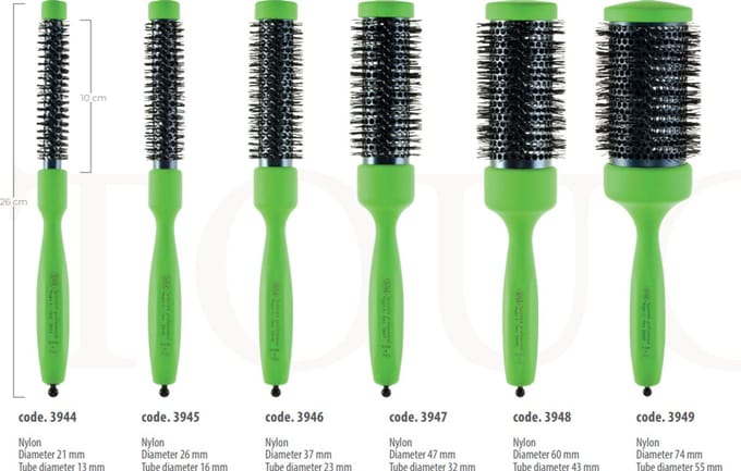3ME Borstel nr 3946 LIGHT GREEN 37MM