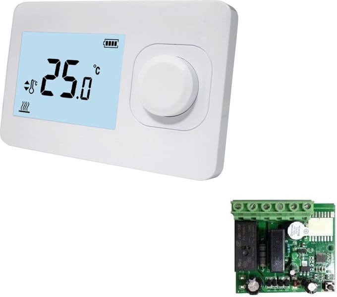 Quality Heating QH Basic easy thermostaat niet programmeerbaar inclusief mini inbouw ontvanger