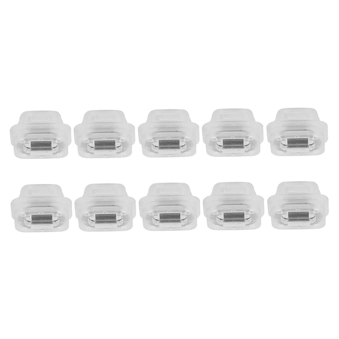 10 pièces Garniture de porte de voiture en plastique Bande d'insertion Œillets Clips Incrustation de carte pour E46 E90 E91 E92 E93 white