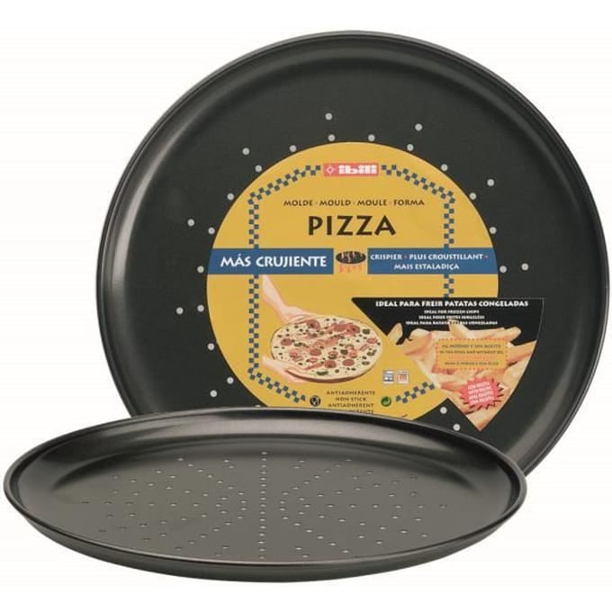 Pizzavorm - IBILI - 821928 - 28 cm - Anti-aanbakstaal - Geperforeerd