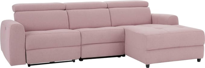 Capena-Slaapbank - Chaise Longue Rechts - Elektrisch - Roze