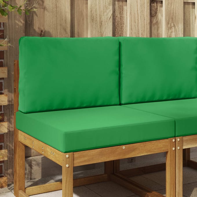 vidaXL - Buitenbankkussen - Polyester - Groen - 60 - x - 60 - cm