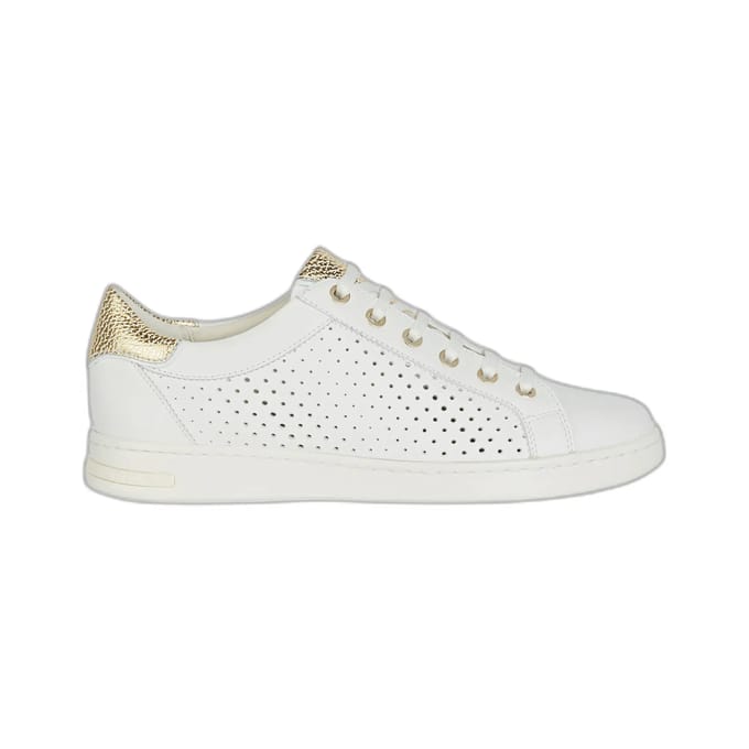 GEOX JAYSEN DAMES Sneakers - WIT/GOUD - Maat 37