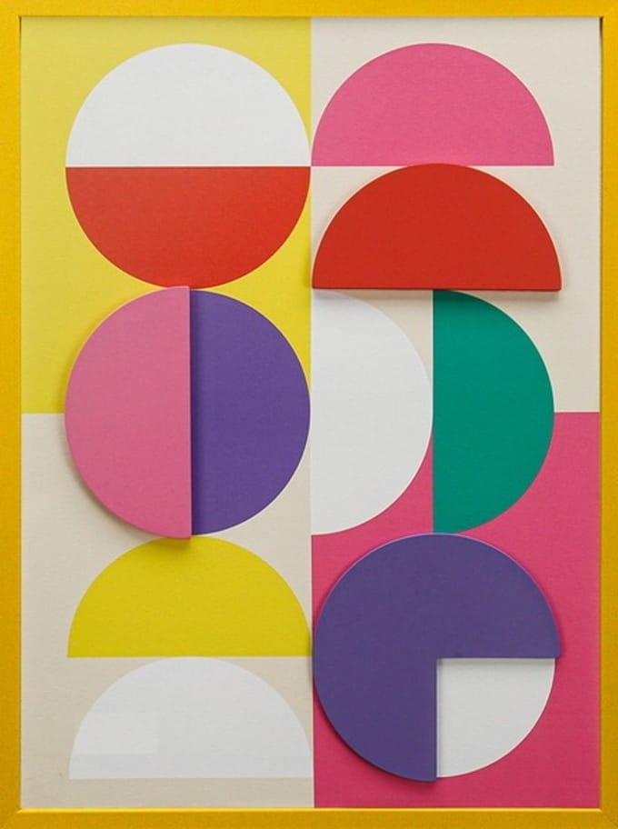 Schilderij abstract organisch kleurrijk