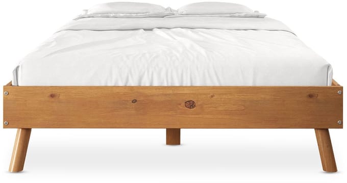 Futonbed KARRI 140x200 cm van massief hout – eiken afwerking