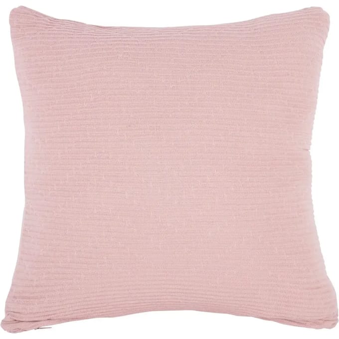 Present Time Sierkussen Zigzag - Roze - 45x45x15cm - Modern - Katoen