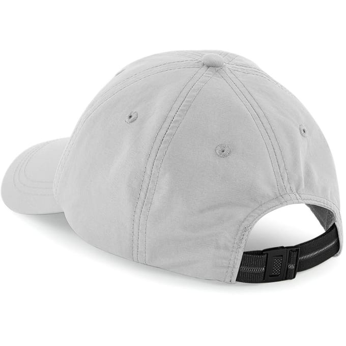 Beechfield Unisex Outdoor Waterdichte 6 Panel Baseball Cap (Lichtgrijs)
