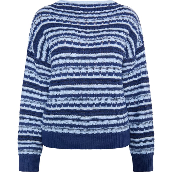 IZIA Jumper Dames Navy Veelkleurig