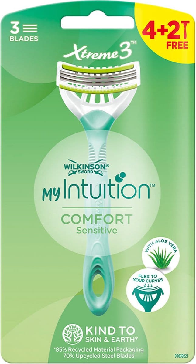 Wilkinson Sword - Xtreme 3 - My Intuition - Comfort - Sensitive - Wegwerpscheermesjes - 6 Stuks