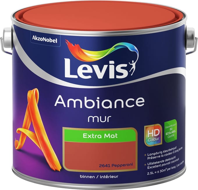 Levis - Ambiance Mur Extra Mat - Pepperoni - 2,5 L