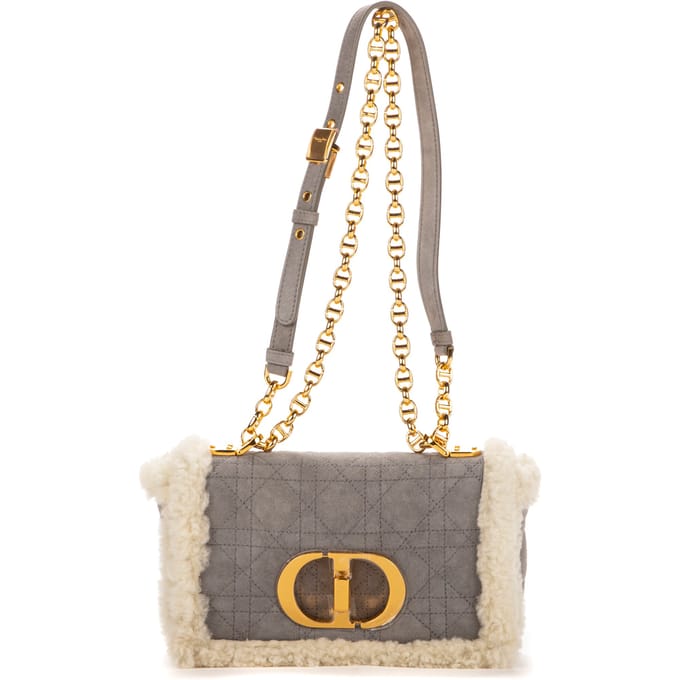 Ltd. Ed. Shearling Caro Small Schoudertas