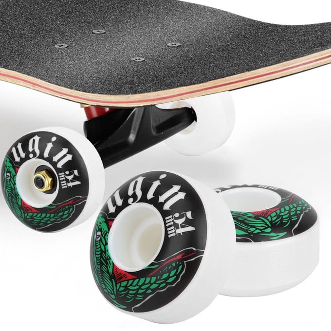 4 stuks 54*32MM PU Weg Skate Longboard Wielen Hoge Sterkte Skateboard Wielen black