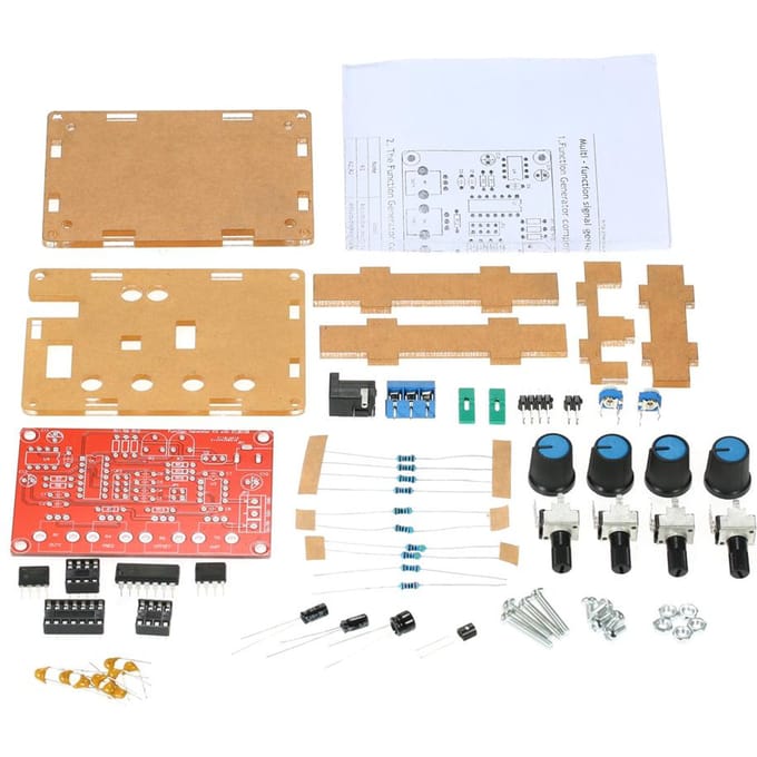 ICL8038 Hoognauwkeurige signaalgenerator DIY-kit Sinus-/driehoek-/vierkant-/zaagtanduitgang 5 Hz ~ 400 kHz