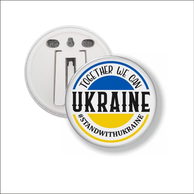 Button Met Clip - Together We Can Ukraine - Oekraine