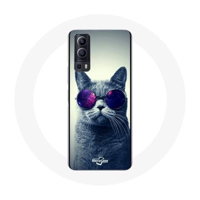 Case Vivo Y72 Kat Brilstijl