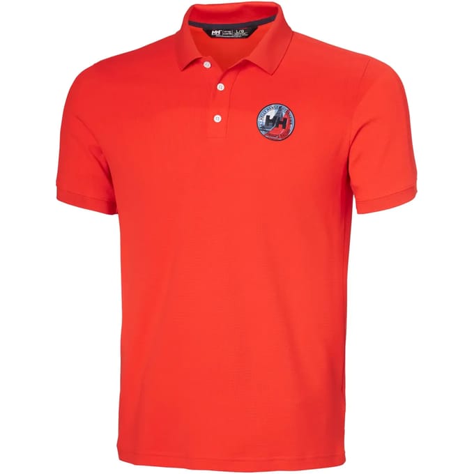 Helly Hansen Hp Race 2.0 Korte Mouw Poloshirt Rood,Oranje M Man