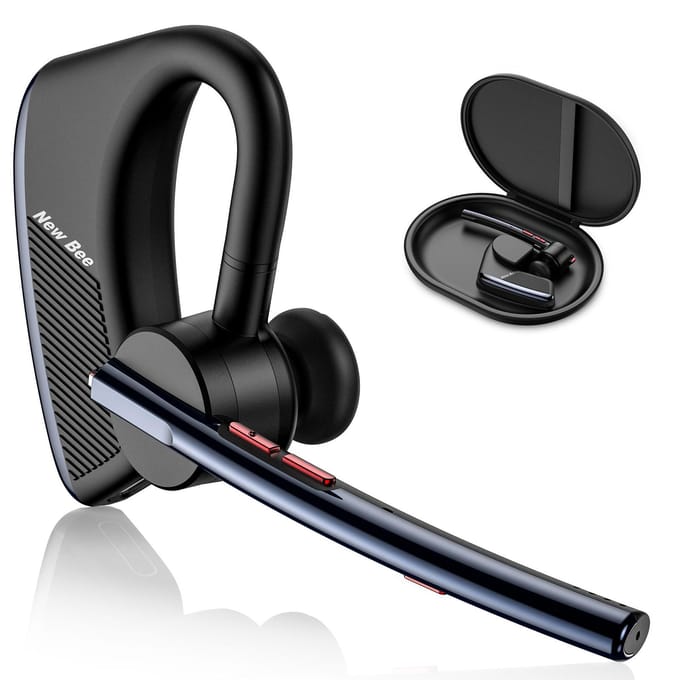 Nieuwe Bee M50 draadloze BT5.2-headset handsfree oordopjes met ruisonderdrukkende microfoon voor op kantoor blauw