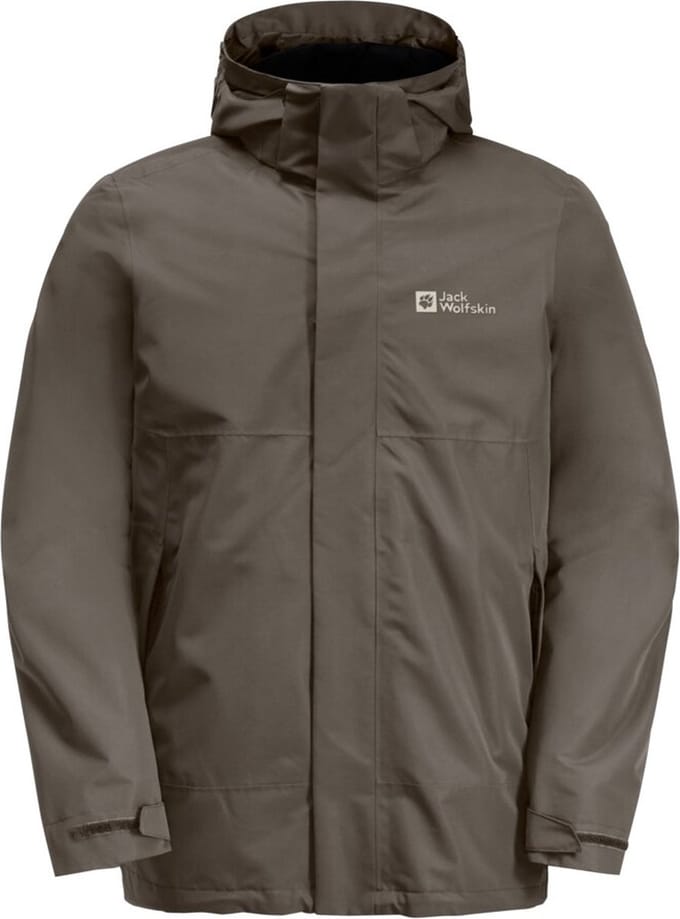 Jack Wolfskin Luntal 3in1 Jacket Men - Winterjas - Heren - Cold Coffee - Maat L