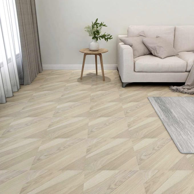 vidaXL - Vloerplanken - Beige - 5,11 - m² - 55 - st - PVC