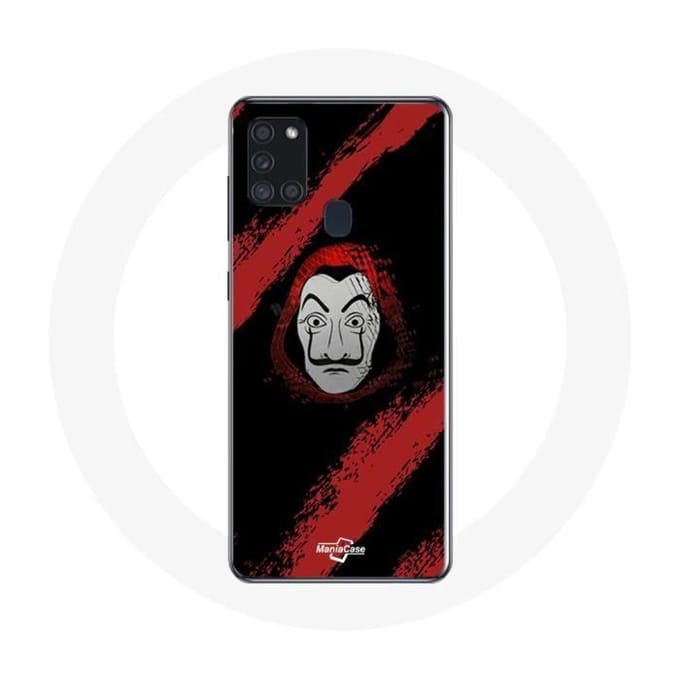 Coque - La Casa de Papel - Samsung Galaxy A21S - Souple - Noir - Masque