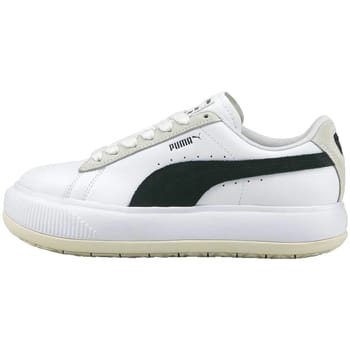 Lage damesschoen suede Mayu Mix wit/marshmallow/zwart